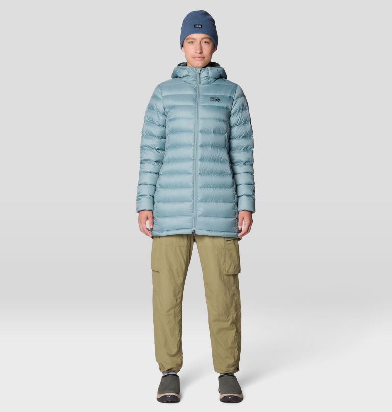 Women's Tiberondack Down Parka, Color: Blue Sage, image 2