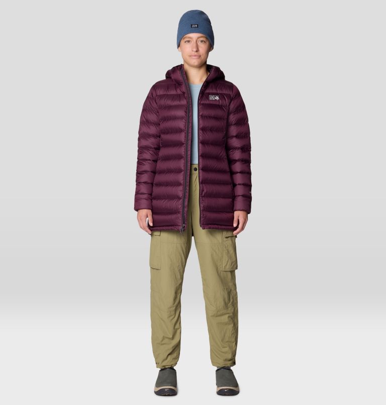 Women's Tiberondack Down Parka, Color: Blackberry, image 2