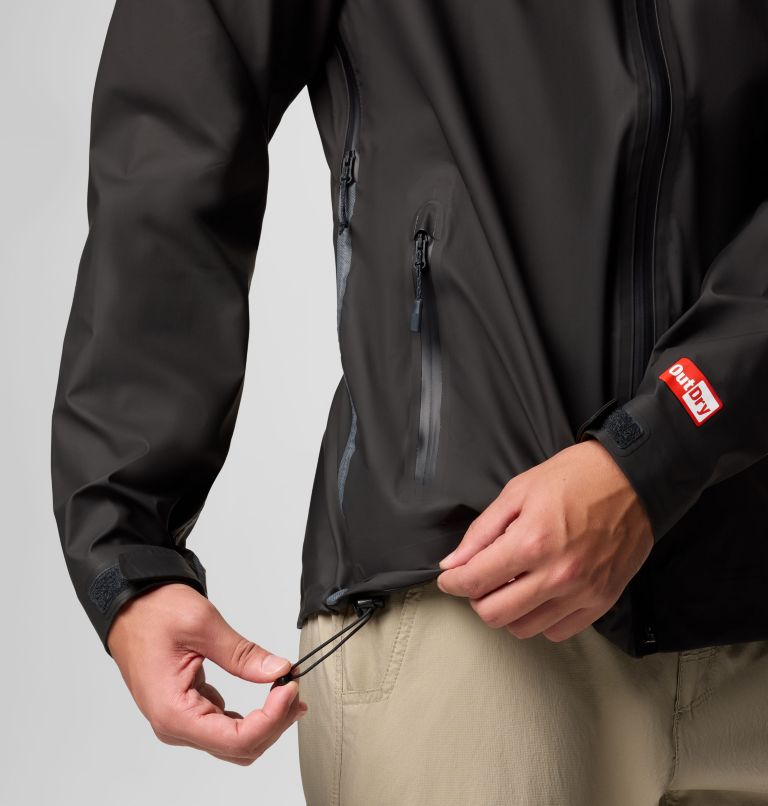 Men's Reign No Shine Waterproof Jacket, Color: Black, image 7