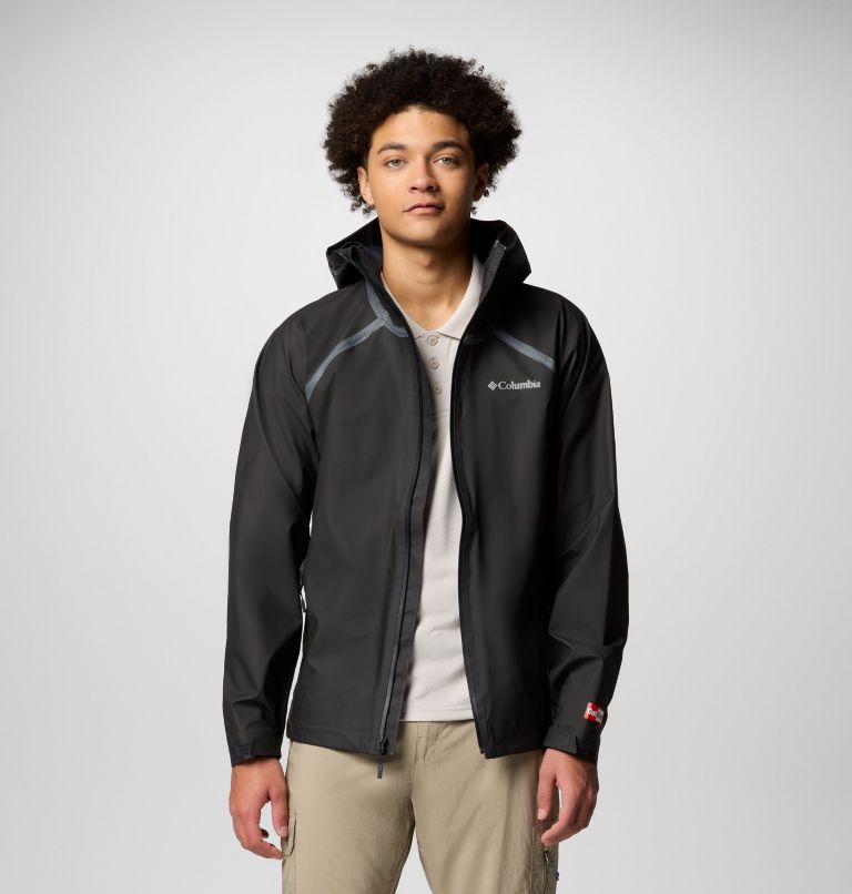 Men's Reign No Shine Waterproof Jacket, Color: Black, image 8