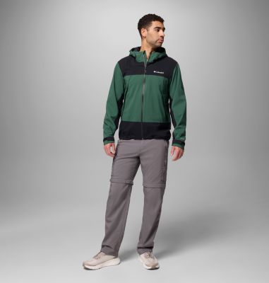 Men's Boulder Falls Waterproof Jacket, Color: Rain Forest, Black, image 4