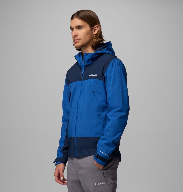 Veste Imperméable Boulder Falls Homme, Color: Mountain Blue, Collegiate Navy, image 4