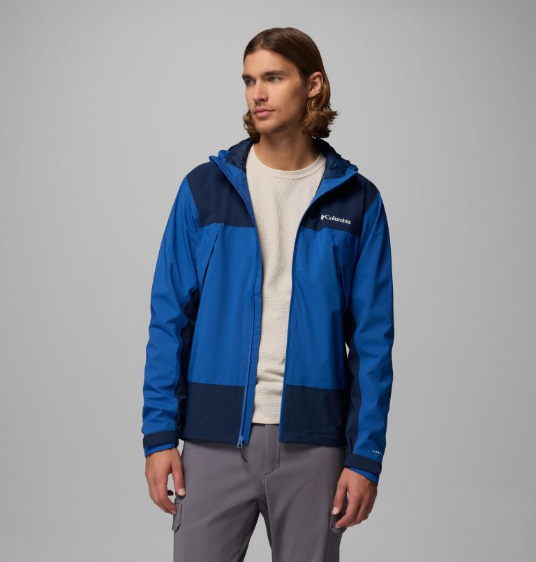 Veste Imperméable Boulder Falls Homme, Color: Mountain Blue, Collegiate Navy, image 5