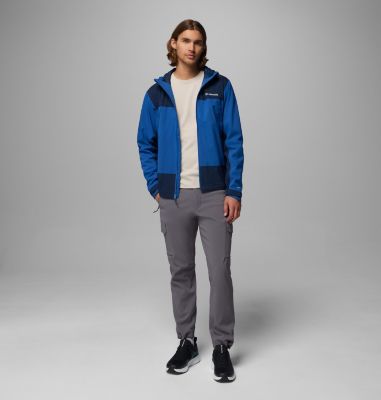 Men's Boulder Falls Waterproof Jacket, Color: Mountain Blue, Collegiate Navy, image 4