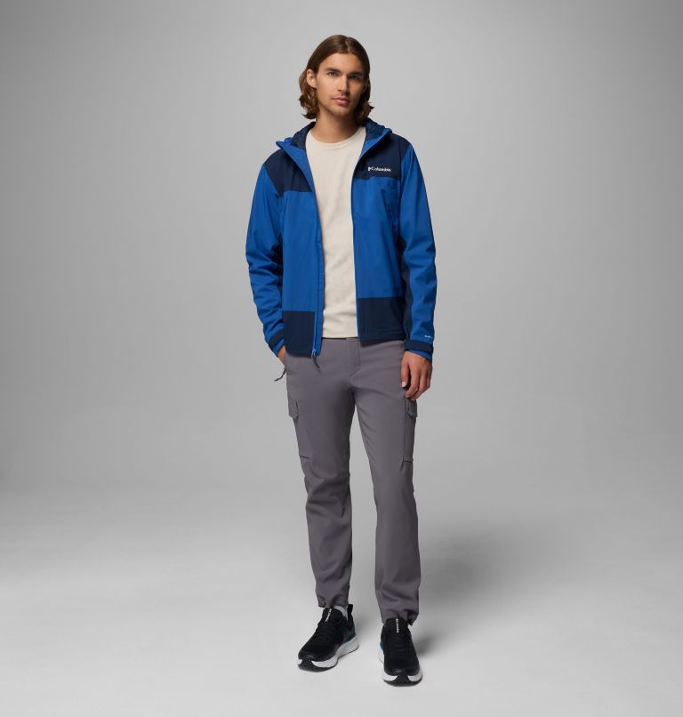 Veste Imperméable Boulder Falls Homme, Color: Mountain Blue, Collegiate Navy, image 2