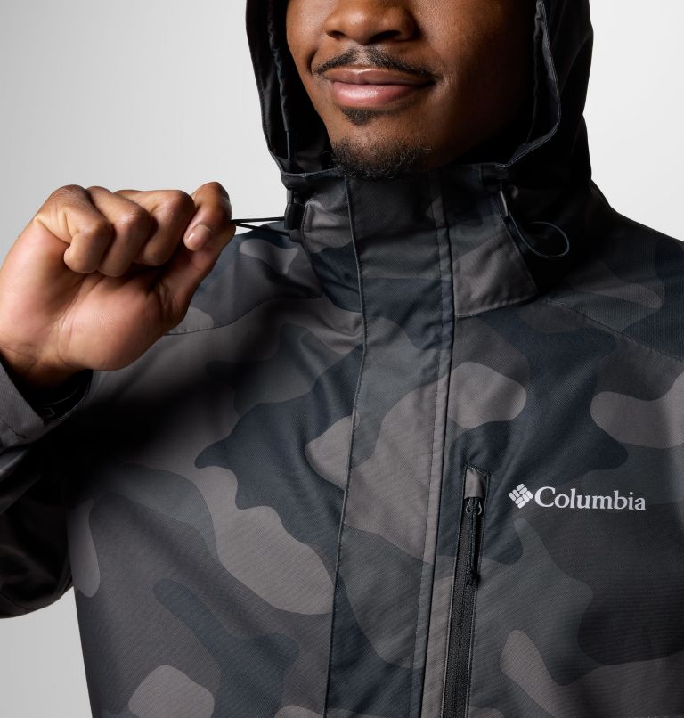 Men's Hikebound II Printed Jacket, Color: Black Mod Camo Print, image 5