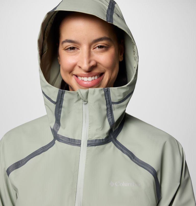 Women's Reign No Shine Waterproof Jacket, Color: Safari, image 4