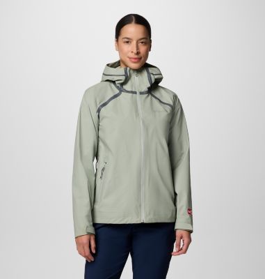 Women's Reign No Shine Waterproof Jacket, Color: Safari, image 1