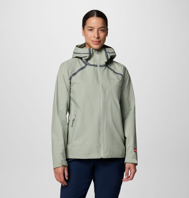 Women's Reign No Shine Waterproof Jacket, Color: Safari, image 1