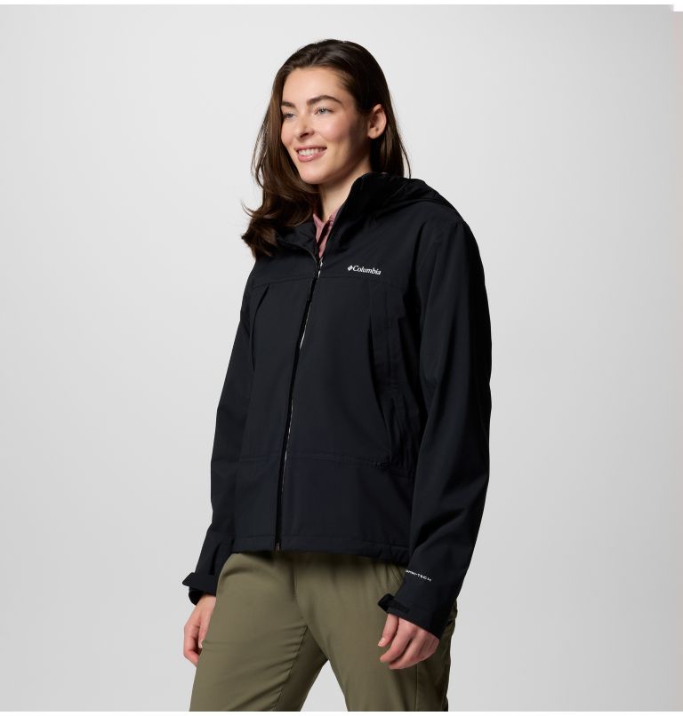 Women's Boulder Falls Waterproof Jacket, Color: Black, image 3