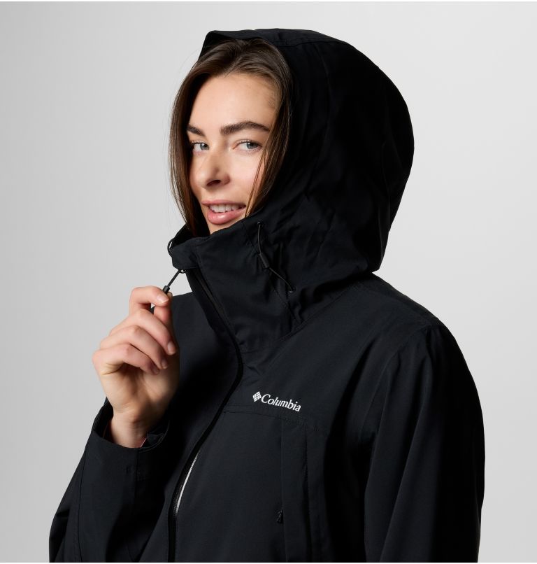 Women's Boulder Falls Waterproof Jacket, Color: Black, image 4