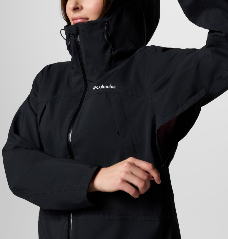 Women's Boulder Falls Waterproof Jacket, Color: Black, image 5