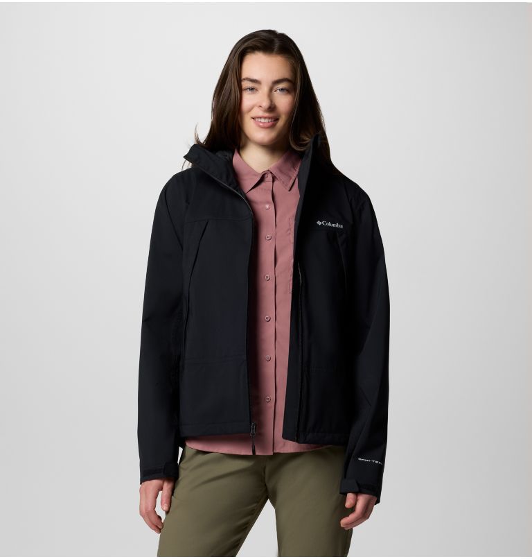 Women's Boulder Falls Waterproof Jacket, Color: Black, image 7