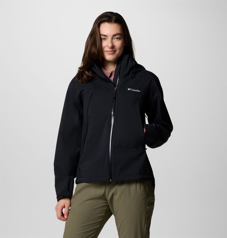 Women's Boulder Falls Waterproof Jacket, Color: Black, image 1