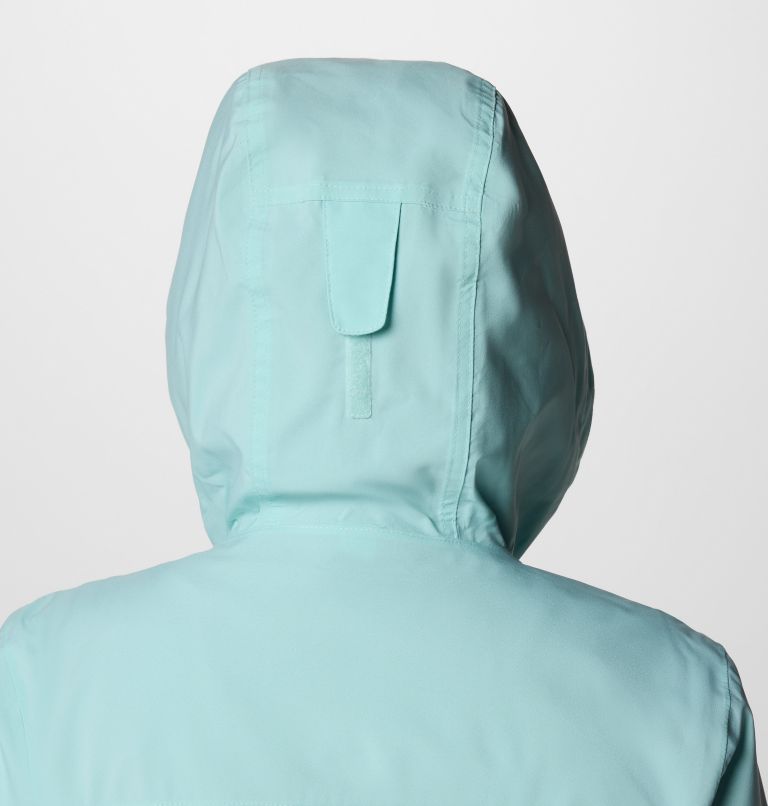 Women's Boulder Falls Waterproof Jacket, Color: River Blue, Collegiate Navy, Spray, image 5