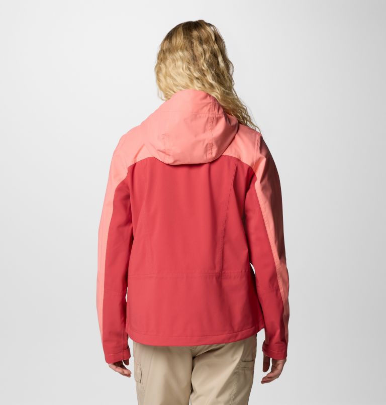 Women's Boulder Falls Waterproof Jacket, Color: Daredevil, Alpenglow, image 2