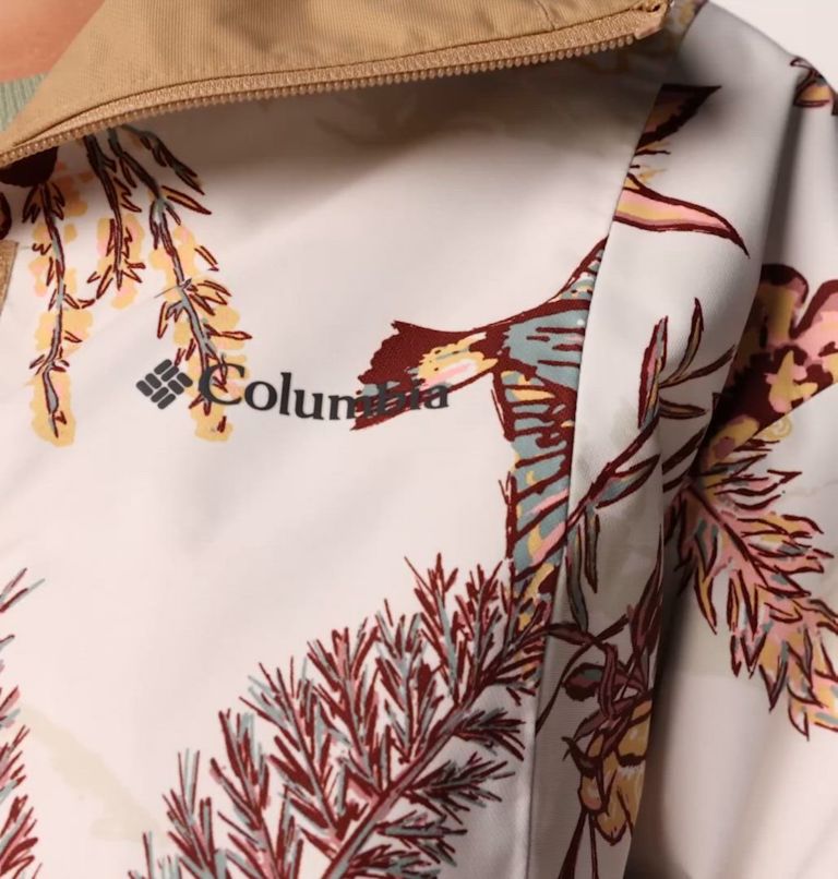 Women's Hikebound Printed Jacket, Color: Sea Salt Outbacked, Canoe
