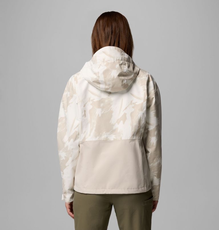 Women's Hikebound Printed Jacket, Color: Dark Stone Snowflight, Dark Stone, image 3