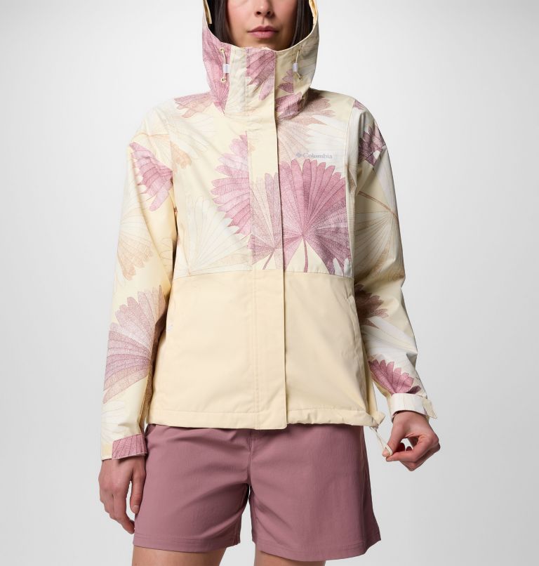 Women's Hikebound Printed Jacket, Color: Lemon Wash Rays, Lemon Wash, image 5