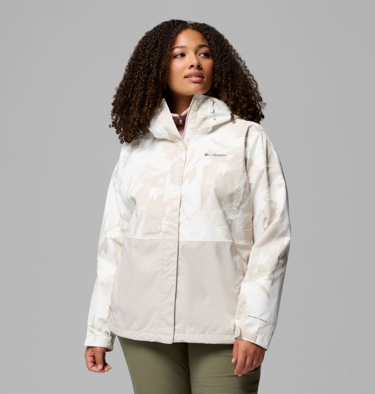 Women's Hikebound Printed Jacket - Plus Size, Color: Dark Stone Snowflight, Dark Stone, image 5