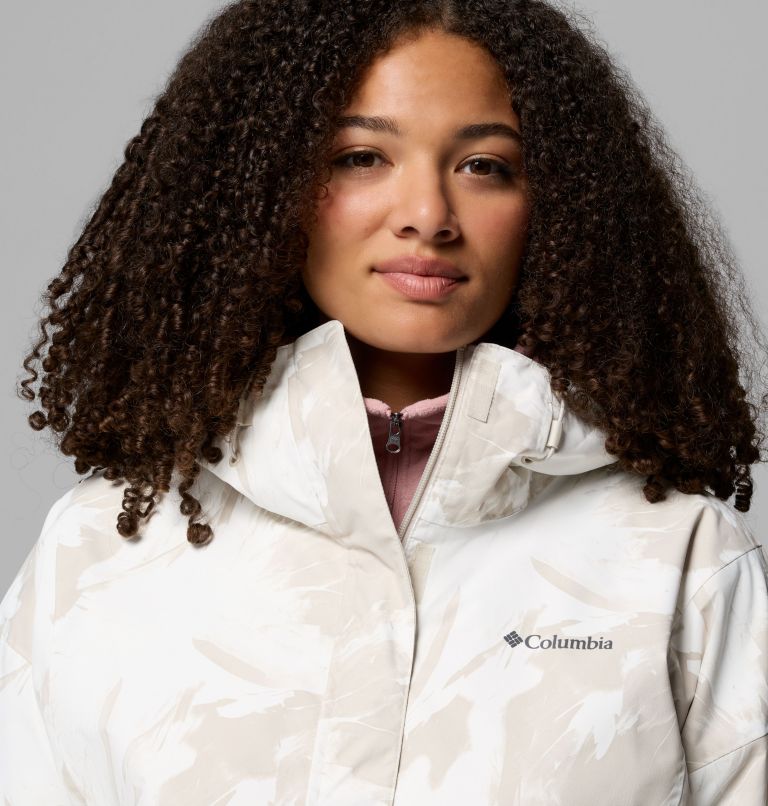 Women's Hikebound Printed Jacket - Plus Size, Color: Dark Stone Snowflight, Dark Stone, image 7