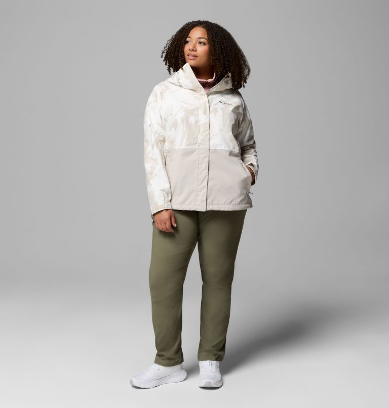 Women's Hikebound Printed Jacket - Plus Size, Color: Dark Stone Snowflight, Dark Stone, image 2