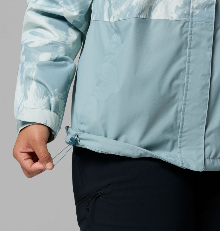 Women's Hikebound Printed Jacket - Plus Size, Color: Crushed Blue Snowflight, Crushed Blue, image 9