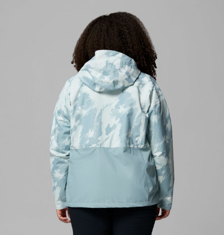 Women's Hikebound Printed Jacket - Plus Size, Color: Crushed Blue Snowflight, Crushed Blue, image 3