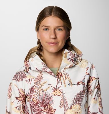 Hikebound wasserdichte Jacke mit Print für Frauen, Color: Sea Salt Outbacked, Canoe, image 4