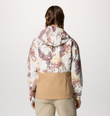 Hikebound wasserdichte Jacke mit Print für Frauen, Color: Sea Salt Outbacked, Canoe, image 2