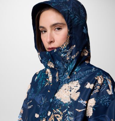 Hikebound wasserdichte Jacke mit Print für Frauen, Color: Collegiate Navy Outbacked, Coll Navy, image 8