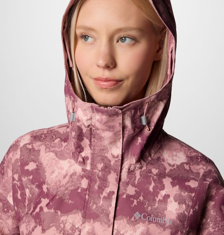 Chaqueta impermeable con estampado Hikebound para mujer, Color: Eraser Pink Deco, Eraser Pink, image 4