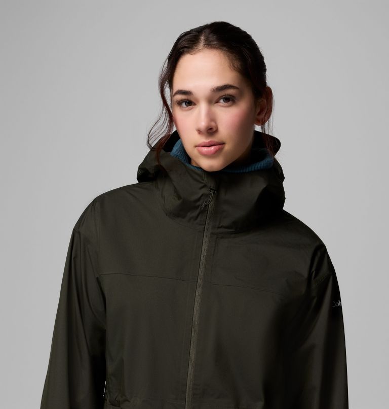Women's Weekend Adventure II Long Shell, Color: Greenscape, image 7