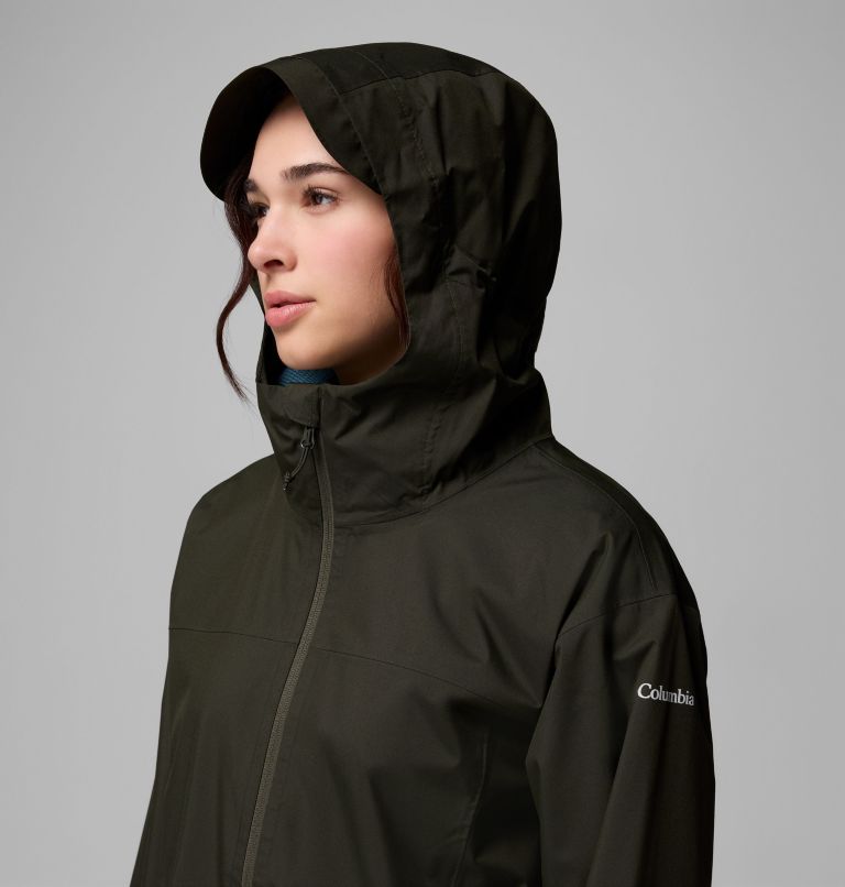 Women's Weekend Adventure II Long Shell, Color: Greenscape, image 8