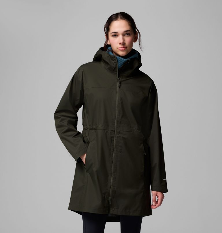 Women's Weekend Adventure II Long Shell, Color: Greenscape, image 1