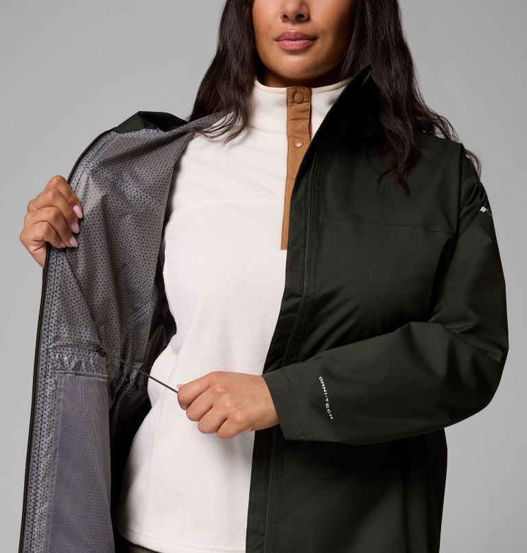 Women's Weekend Adventure II Long Shell - Plus Size, Color: Greenscape, image 6