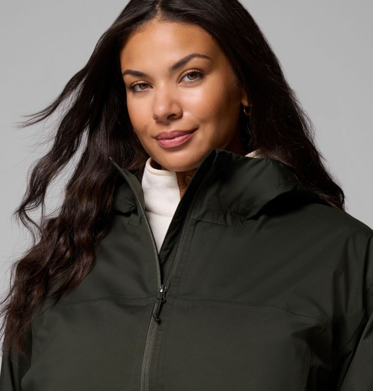 Women's Weekend Adventure II Long Shell - Plus Size, Color: Greenscape, image 7