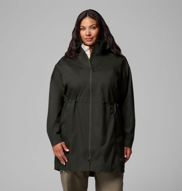 Women's Weekend Adventure II Long Shell - Plus Size, Color: Greenscape, image 1