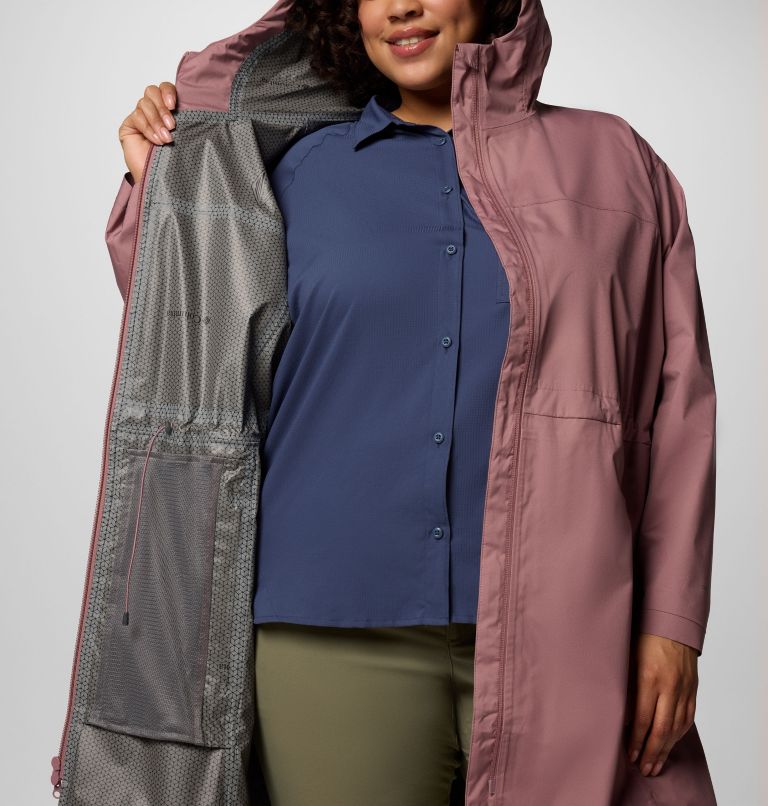 Women's Weekend Adventure II Long Shell - Plus Size, Color: Fig, image 5