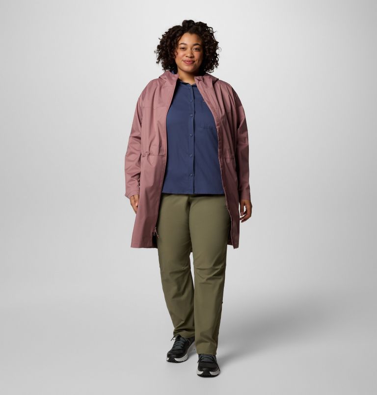 Women's Weekend Adventure II Long Shell - Plus Size, Color: Fig, image 7