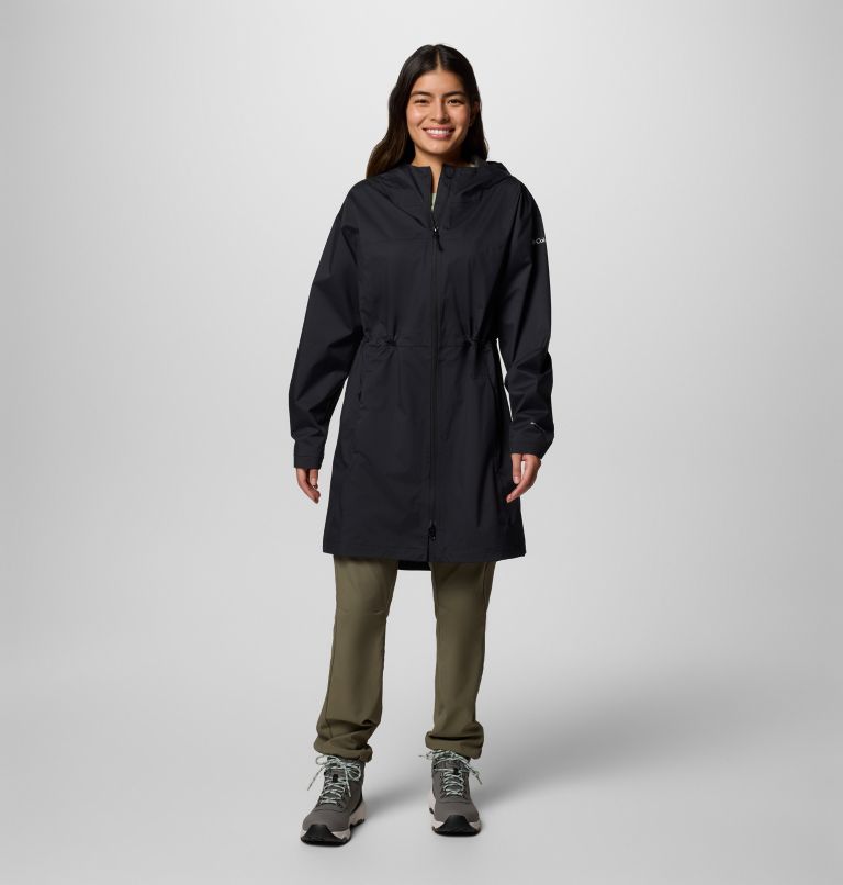 Women's Weekend Adventure II Long Waterproof Jacket, Color: Black, image 7