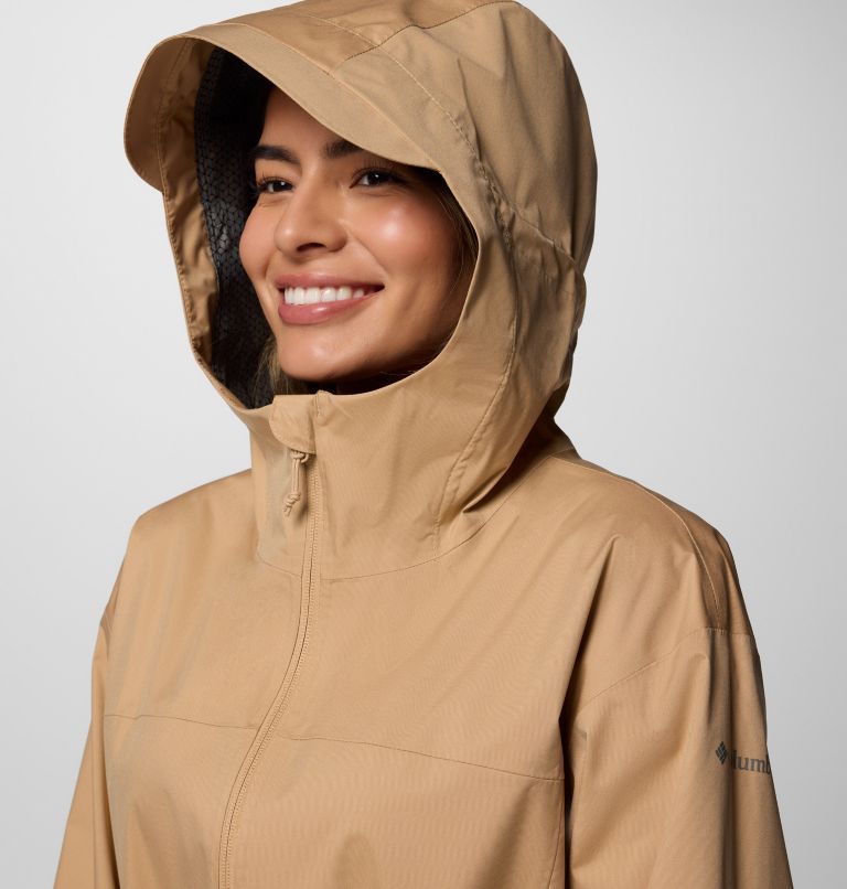 Women's Weekend Adventure II Long Waterproof Jacket, Color: Canoe, image 4