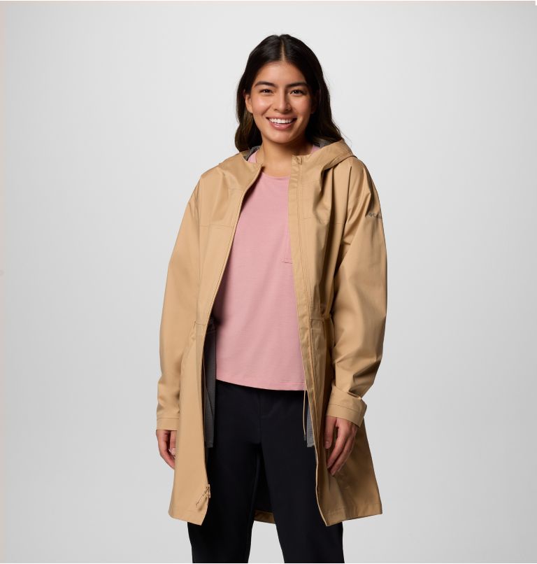 Women's Weekend Adventure II Long Waterproof Jacket, Color: Canoe, image 6