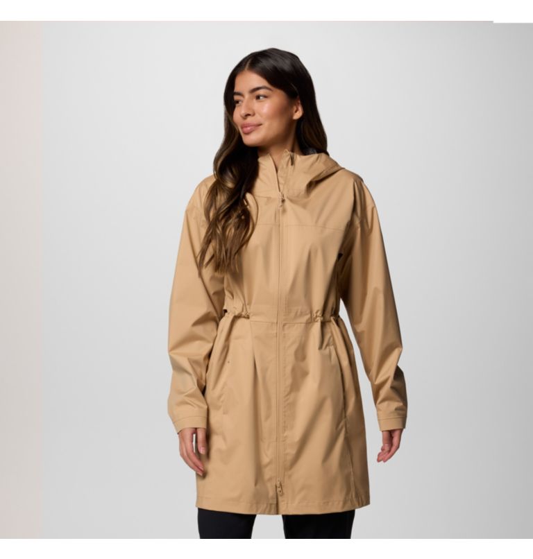 Women's Weekend Adventure II Long Waterproof Jacket, Color: Canoe, image 1