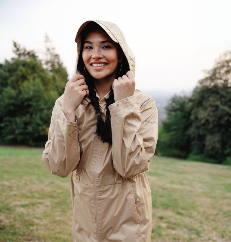 Women's Weekend Adventure II Long Waterproof Jacket, Color: Canoe, image 10