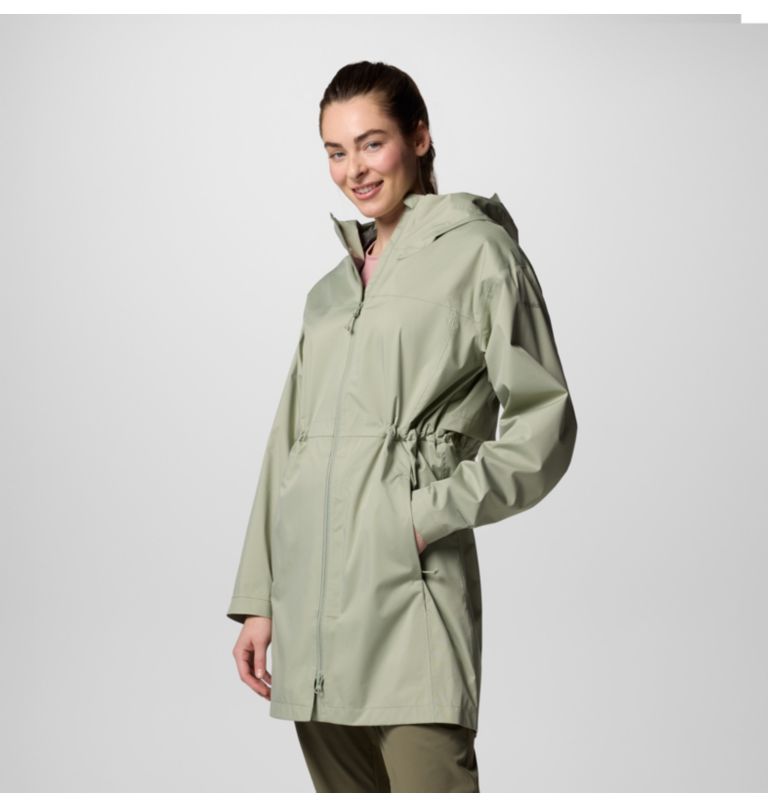 Women's Weekend Adventure II Long Waterproof Jacket, Color: Safari, image 4