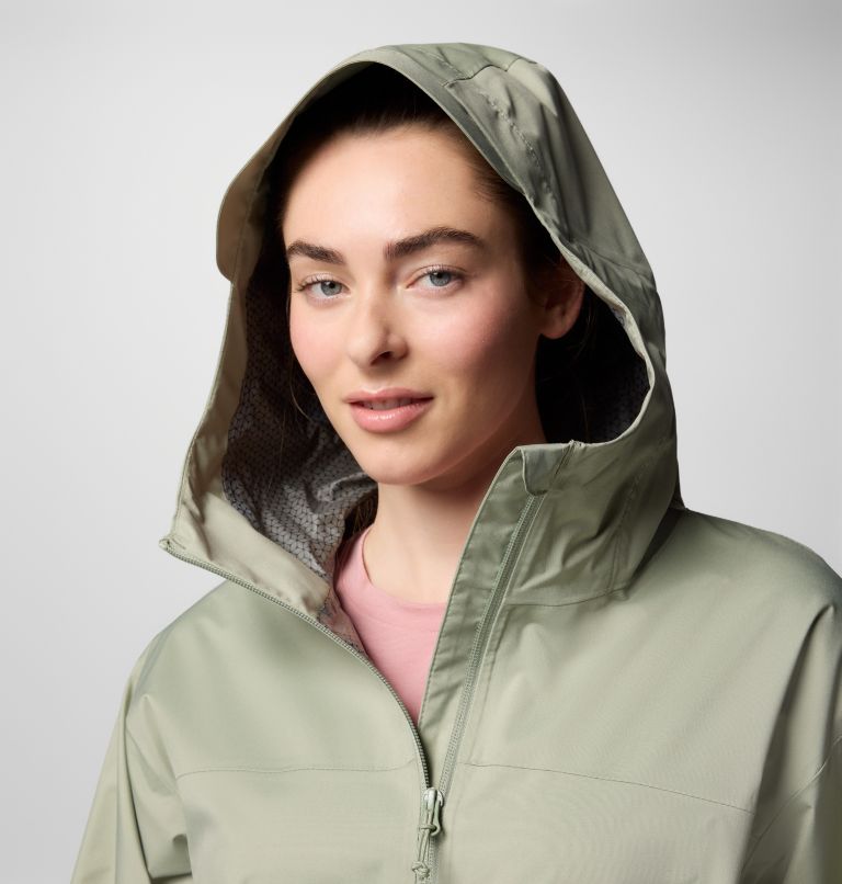 Women's Weekend Adventure II Long Waterproof Jacket, Color: Safari, image 5