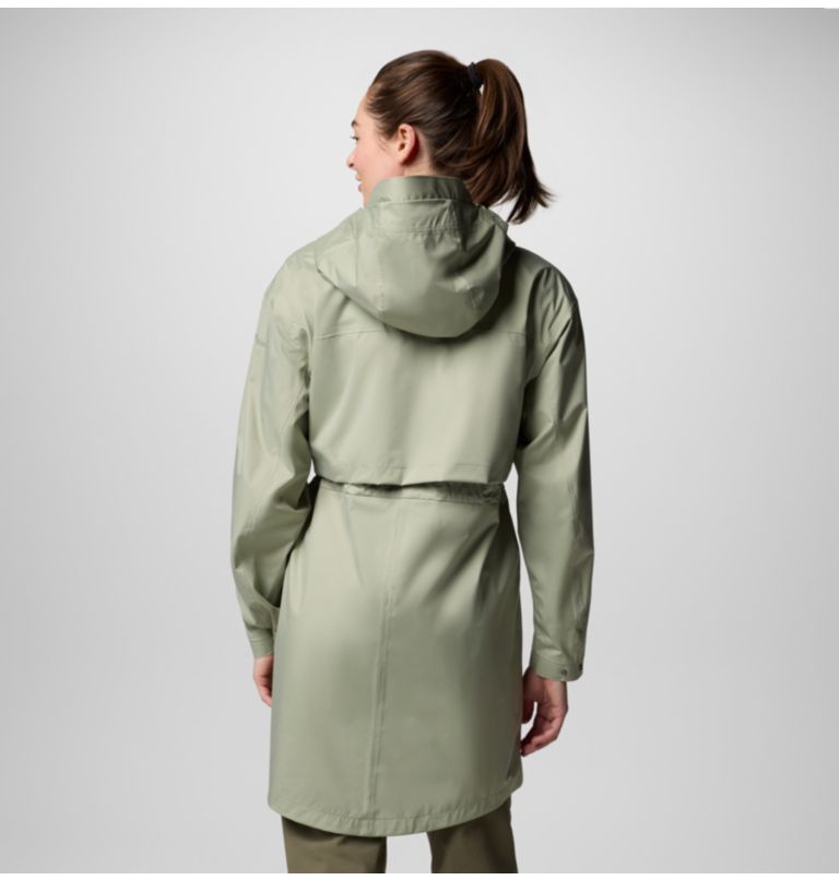 Women's Weekend Adventure II Long Waterproof Jacket, Color: Safari, image 2