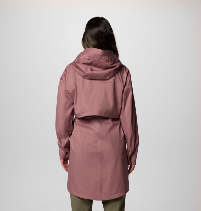 Women's Weekend Adventure II Long Waterproof Jacket, Color: Fig, image 2