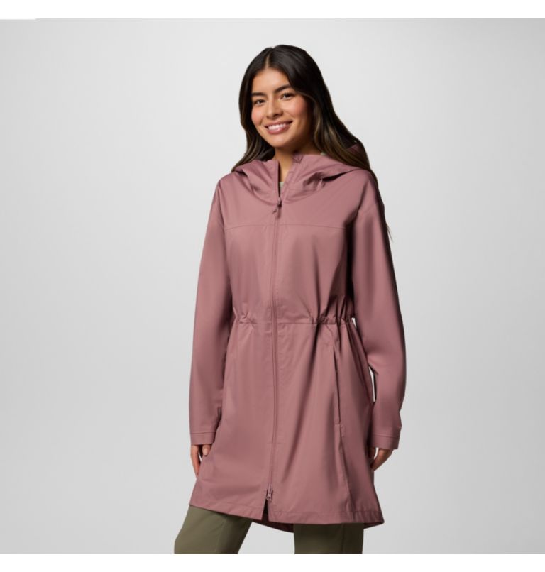 Women's Weekend Adventure II Long Waterproof Jacket, Color: Fig, image 1
